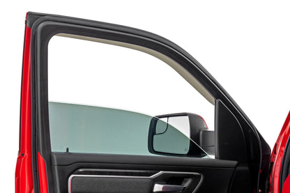 Rough Country 941924 Side Window Deflectors | Tape On Rain Guard | Ram 1500 (19-26)/1500 TRX (21-24)