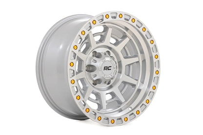Rough Country 85170918C Rough Country 85 Series Wheel | Simulated Beadlock | Full Machine | 17x9 | 5x5 | -12mm