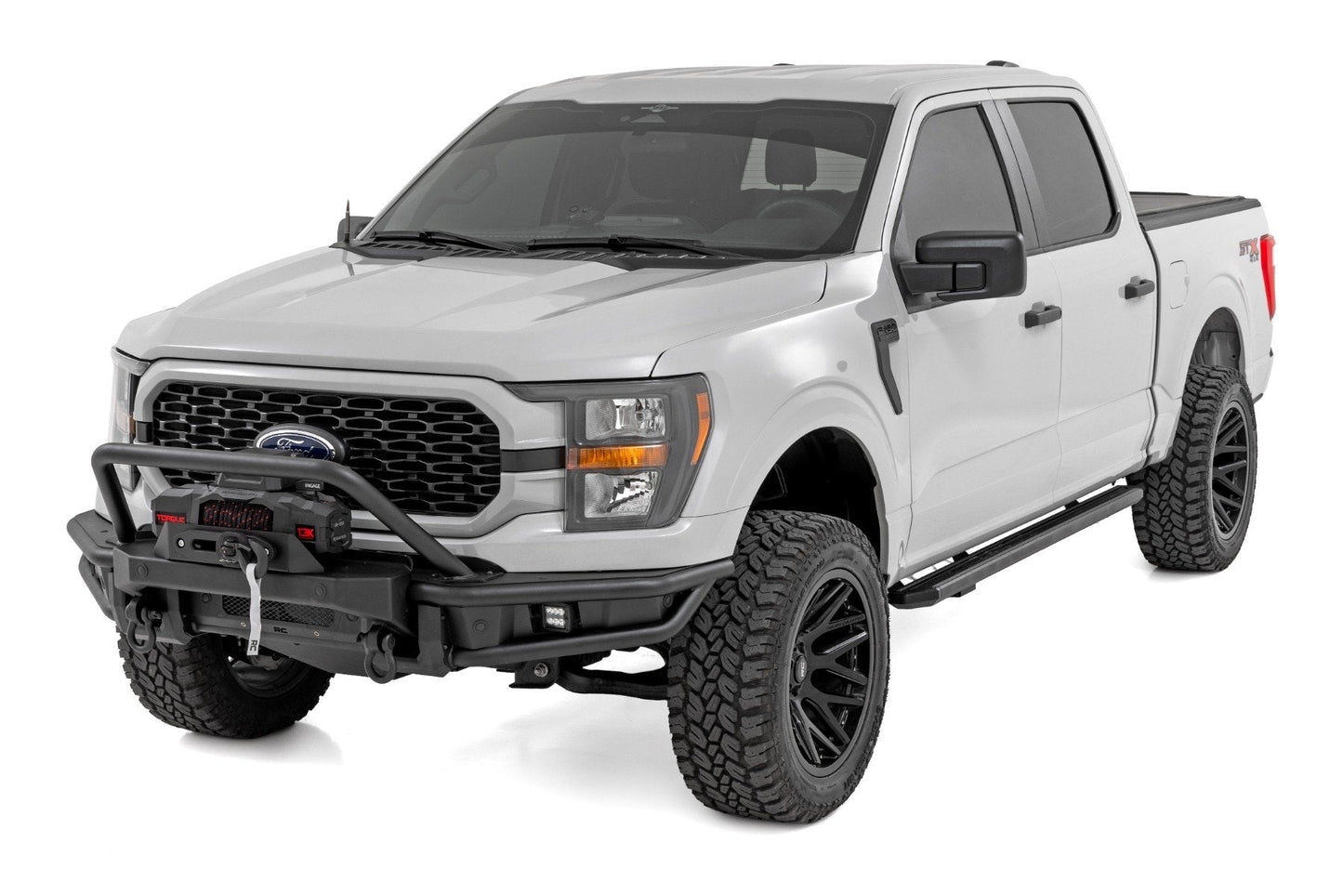 Rough Country 51216W Front Bumper | Tubular |Winch Mount | Ford F-150 2WD/4WD (2021-2023)