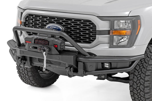 Rough Country 51216W Front Bumper | Tubular |Winch Mount | Ford F-150 2WD/4WD (2021-2023)