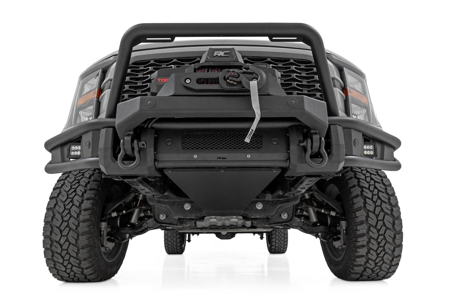 Rough Country 51216W Front Bumper | Tubular |Winch Mount | Ford F-150 2WD/4WD (2021-2023)