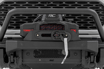 Rough Country 51216W Front Bumper | Tubular |Winch Mount | Ford F-150 2WD/4WD (2021-2023)
