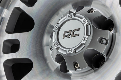Rough Country 82170913C Rough Country 82 Series Wheel | One-Piece | Full Machined  | 17x9 | 5x4.5 | -12mm