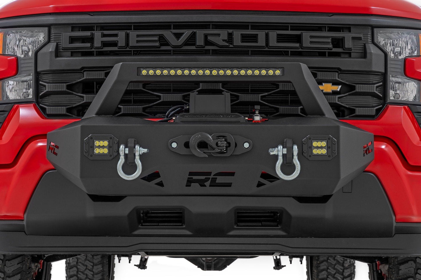 Rough Country 10814 EXO Winch Mount Kit | Chevy Silverado 1500 2WD/4WD (2019-2026)
