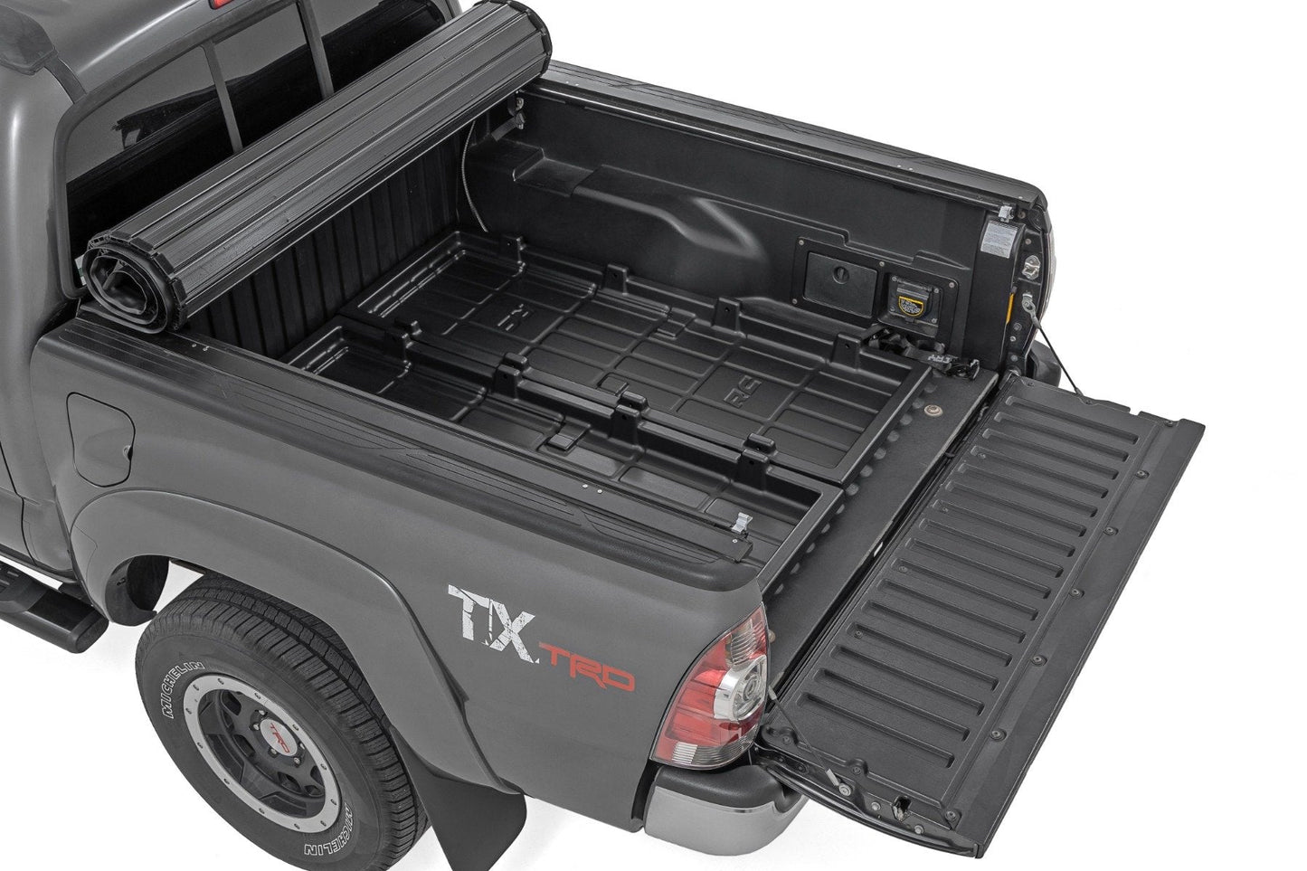 Rough Country 10210 Truck Bed Cargo Storage Tray | Mid-Size Bed Storage Tray | Easy Access