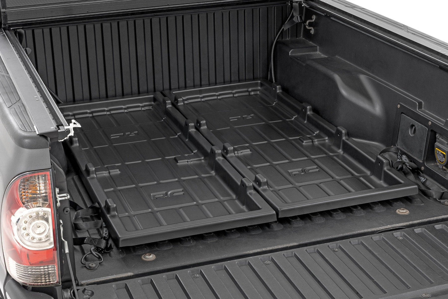 Rough Country 10210 Truck Bed Cargo Storage Tray | Mid-Size Bed Storage Tray | Easy Access