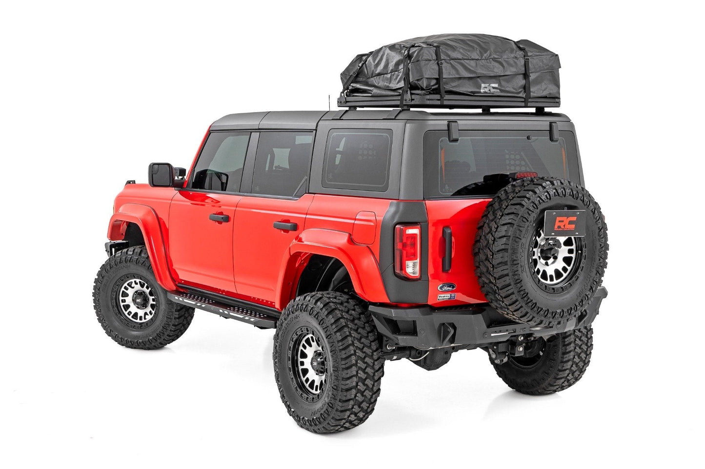 Rough Country O-F12124-PQ Fender Flares | PQ Race Red | Ford Bronco 4WD (2021-2025)