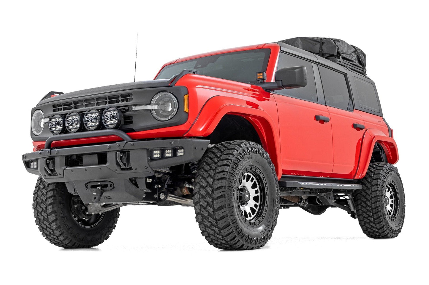 Rough Country O-F12124-PQ Fender Flares | PQ Race Red | Ford Bronco 4WD (2021-2025)