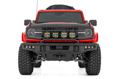 Rough Country O-F12124-PQ Fender Flares | PQ Race Red | Ford Bronco 4WD (2021-2025)