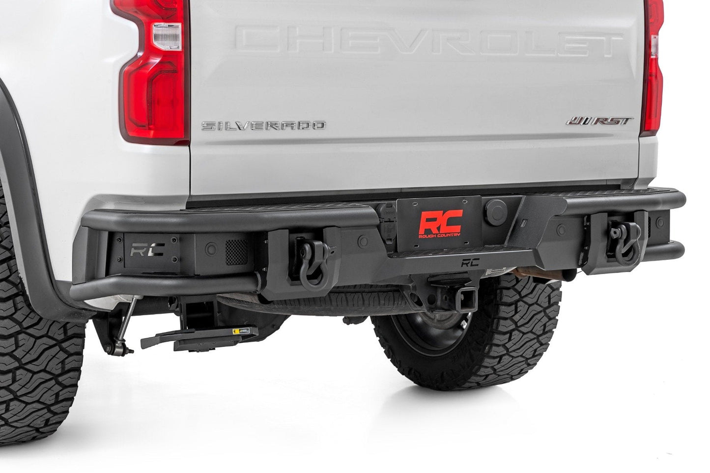 Rough Country 51219 Rear Bumper | Tubular | Chevy Silverado 1500 2WD/4WD (2019-2026)