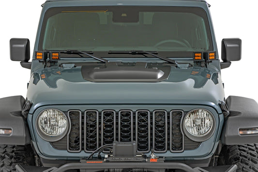 Rough Country HS60010-PPT Hood Scoop | PPT Bikini | Jeep Gladiator JT/Wrangler JL 4WD (2018-2025)