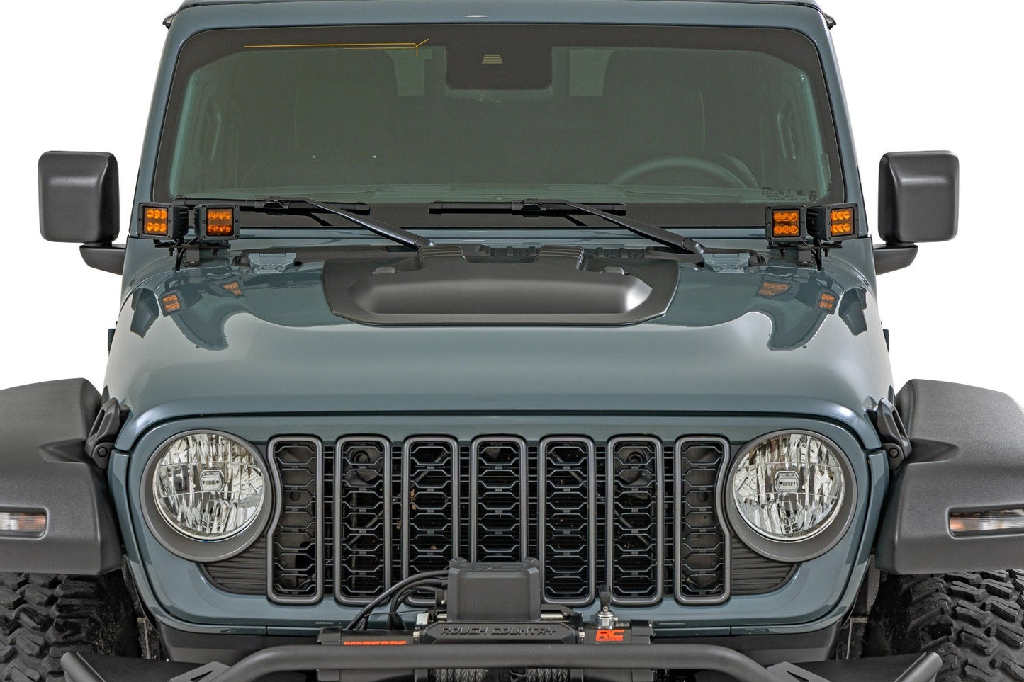 Rough Country HS60010 Hood Scoop | Jeep Gladiator JT/Wrangler JL 4WD (2018-2025)