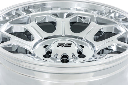 Rough Country 77224410 Rough Country 77 Series Wheel | One-Piece |Chrome | 22x12 | 8x6.5 | -44mm