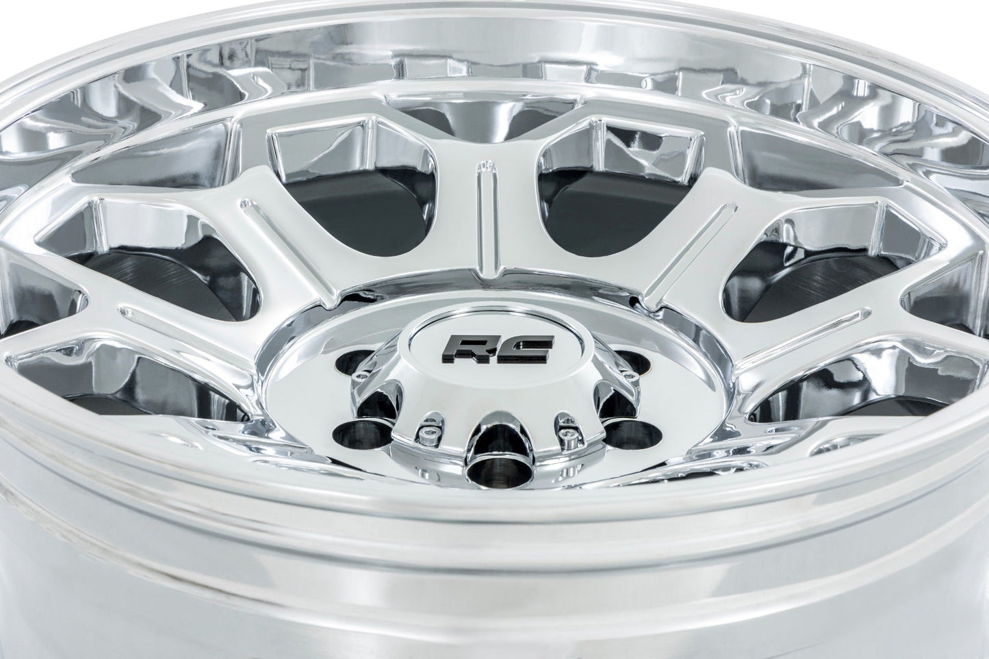 Rough Country 77224406 Rough Country 77 Series Wheel | One-Piece |Chrome | 22x12 | 8x180 | -44mm