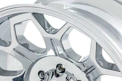 Rough Country 77201812C Rough Country 77 Series Wheel | One-Piece | Chrome | 20x9 | 6x5.5 | +18mm