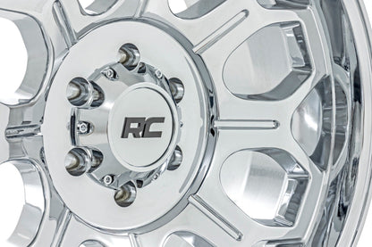 Rough Country 77224417 Rough Country 77 Series Wheel | One-Piece |Chrome | 22x12 | 6x135 | -44mm