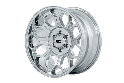Rough Country 77224412 Rough Country 77 Series Wheel | One-Piece |Chrome | 22x12 | 6x5.5 | -44mm
