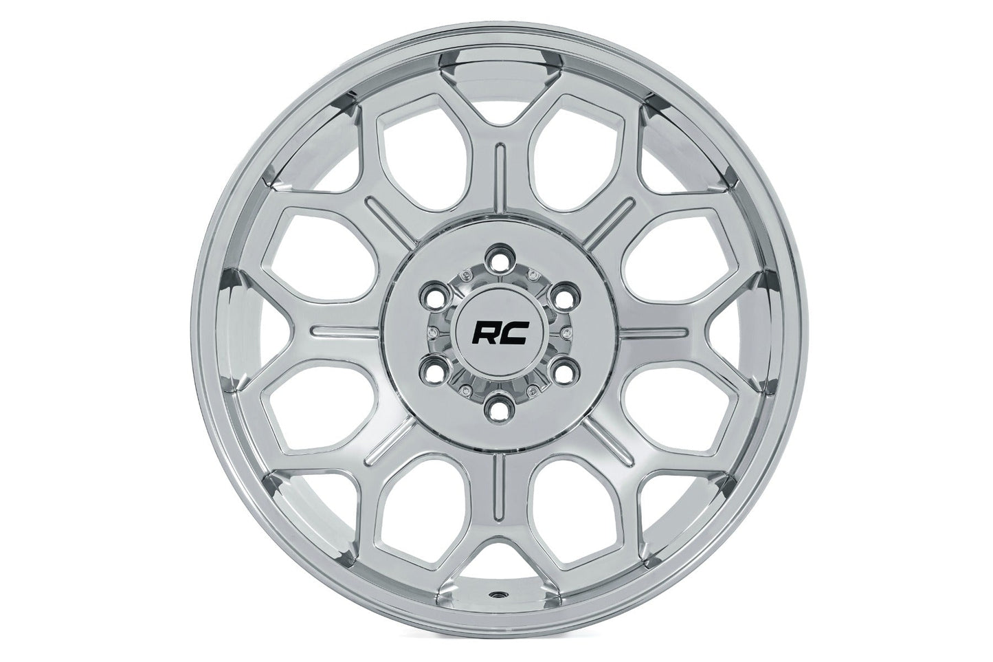Rough Country 77201812C Rough Country 77 Series Wheel | One-Piece | Chrome | 20x9 | 6x5.5 | +18mm