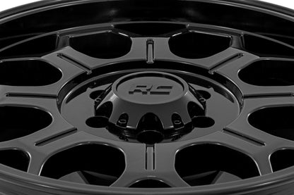 Rough Country 77201812 Rough Country 77 Series Wheel | One-Piece | Semi Gloss Black | 20x9 | 6x5.5 | +18mm