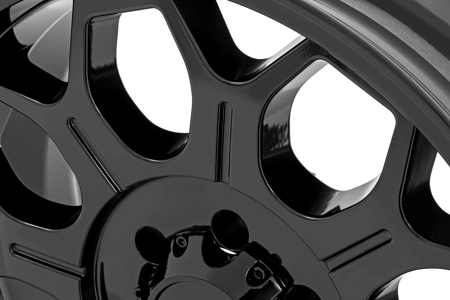 Rough Country 77201812 Rough Country 77 Series Wheel | One-Piece | Semi Gloss Black | 20x9 | 6x5.5 | +18mm