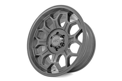 Rough Country 77200917G Rough Country 77 Series Wheel | One-Piece | Gunmetal Gray | 20x9 | 6x135 | 0mm