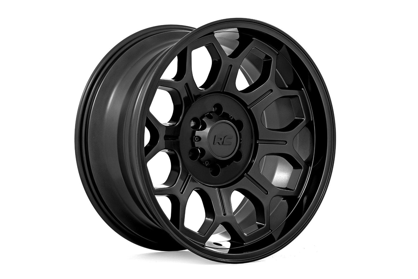 Rough Country 77200917 Rough Country 77 Series Wheel | One-Piece | Semi Gloss Black | 20x9 | 6x135 | 0mm