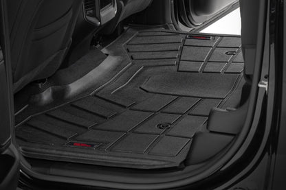 Rough Country SM31630 Sure-Fit Floor Mats | Front & Rear | Crew | Ram 1500 2WD/4WD (2025-2026)