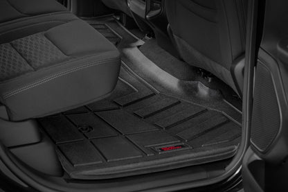 Rough Country SM31630 Sure-Fit Floor Mats | Front & Rear | Crew | Ram 1500 2WD/4WD (2025-2026)