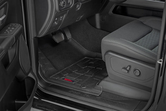 Rough Country SM31630 Sure-Fit Floor Mats | Front & Rear | Crew | Ram 1500 2WD/4WD (2025-2026)