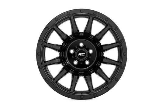 Rough Country 90201811B Rough Country 90 Series Wheel | One-Piece | Gloss Black | 20x10 | 8x170 | -19mm