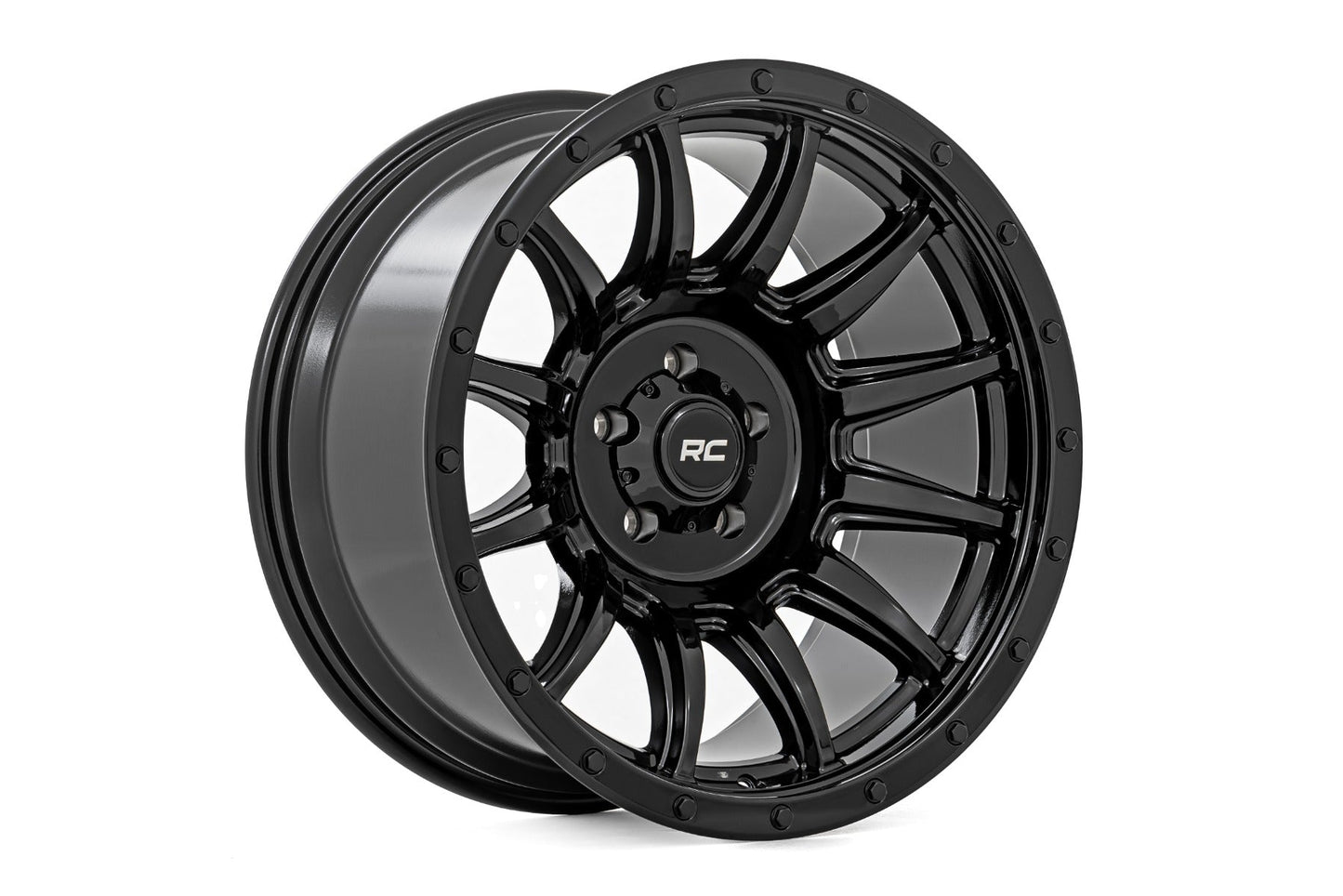 Rough Country 90201811B Rough Country 90 Series Wheel | One-Piece | Gloss Black | 20x10 | 8x170 | -19mm