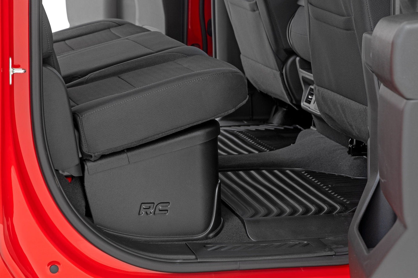 Rough Country RC09071 Under Seat Storage with Locking Lid | Crew Cab | Chevy/GMC 1500/2500HD/3500HD (19-26 & Classic)