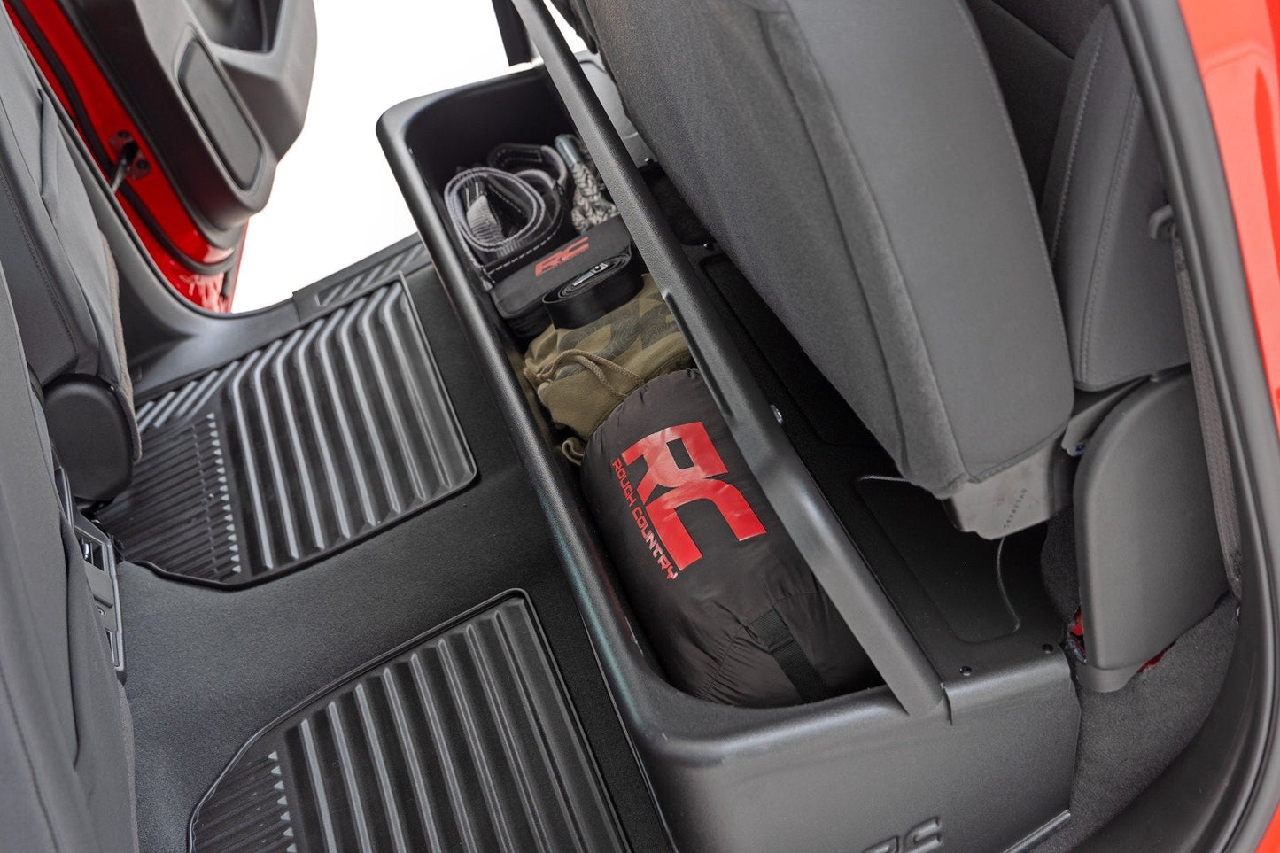 Rough Country RC09071 Under Seat Storage with Locking Lid | Crew Cab | Chevy/GMC 1500/2500HD/3500HD (19-26 & Classic)