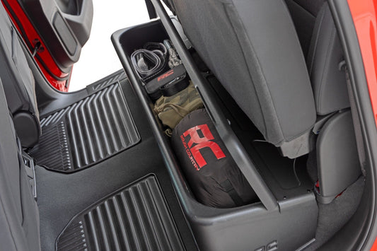Rough Country RC09071 Under Seat Storage with Locking Lid | Crew Cab | Chevy/GMC 1500/2500HD/3500HD (19-26 & Classic)