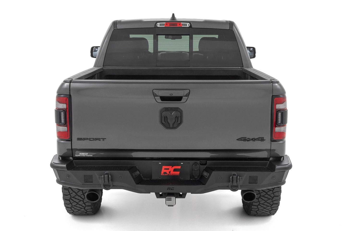 Rough Country 51215 Rear Bumper | Tubular | Ram 1500 2WD/4WD (2019-2024)