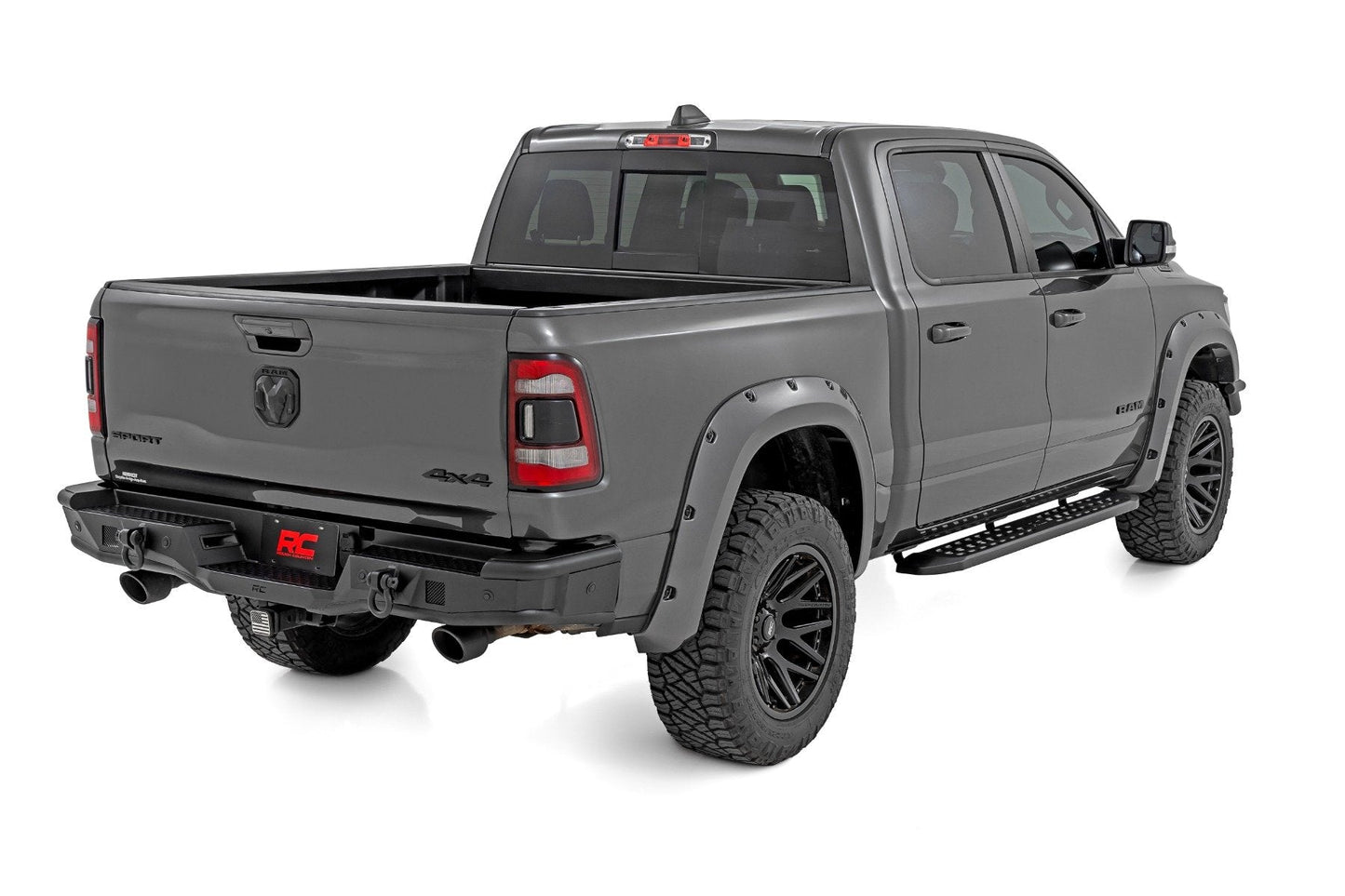 Rough Country 51215 Rear Bumper | Tubular | Ram 1500 2WD/4WD (2019-2024)