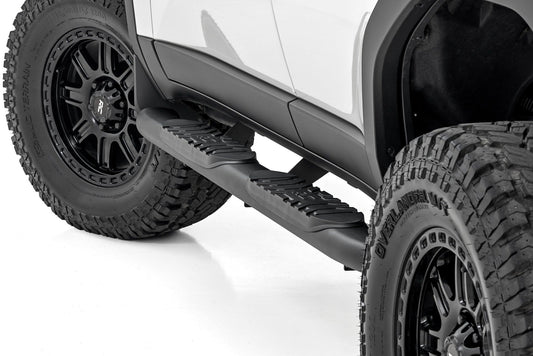 Rough Country 21018 Oval Nerf Steps | Black | Toyota Land Cruiser 4WD (2024-2025)