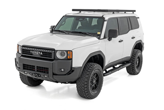 Rough Country 21018 Oval Nerf Steps | Black | Toyota Land Cruiser 4WD (2024-2025)