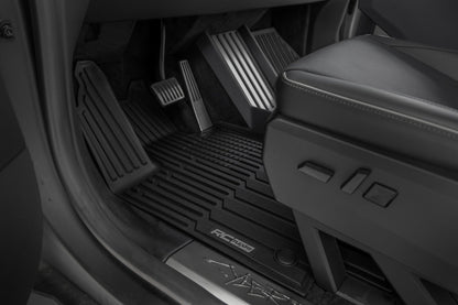 Rough Country FF-71502 Flex-Fit Floor Mats | FR & RR | Tesla /Cybertruck 4WD (2024-2025)