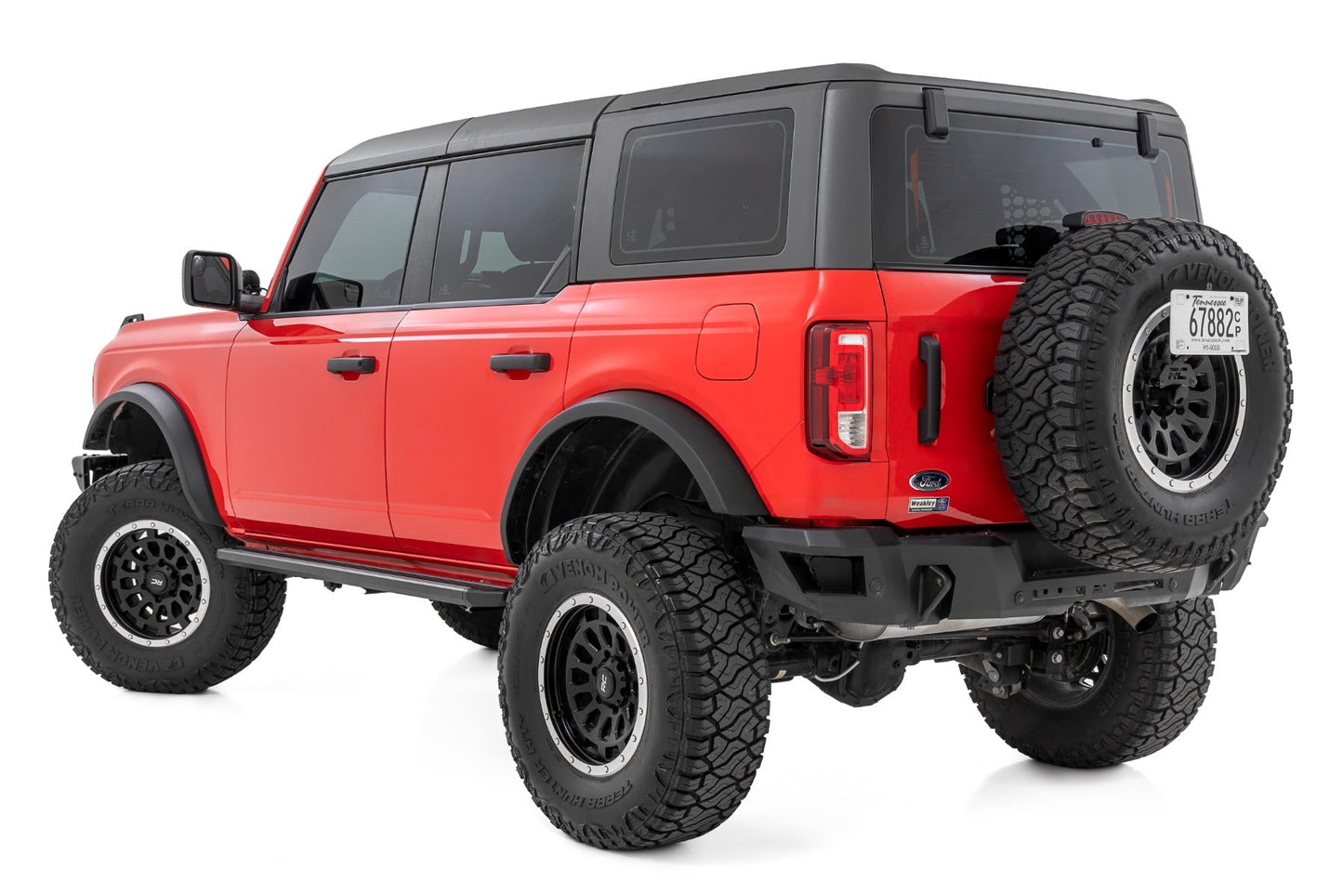 Rough Country 55008 Multi-Color LED Running Boards | 4-Door | Ford Bronco 4WD (2021-2025)