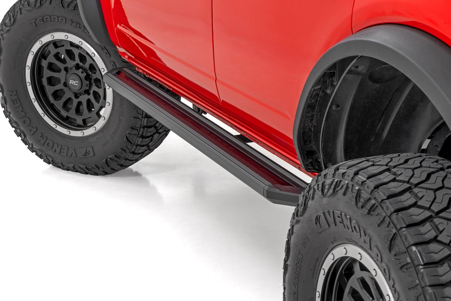 Rough Country 55008 Multi-Color LED Running Boards | 4-Door | Ford Bronco 4WD (2021-2025)