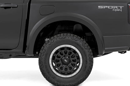 Rough Country S-F12401-G1 Fender Flares | Sport | G1 Absolute Black | Ford Ranger 2WD/4WD (2024-2025)