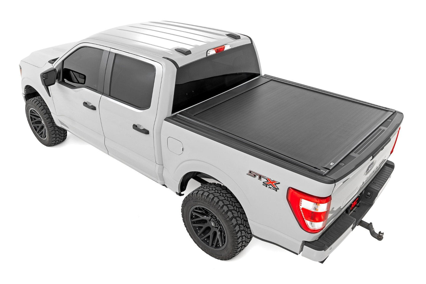 Rough Country 51509550 Powered Retractable Bed Cover | 5'7" Bed | Ford F-150 2WD/4WD (2015-2025)