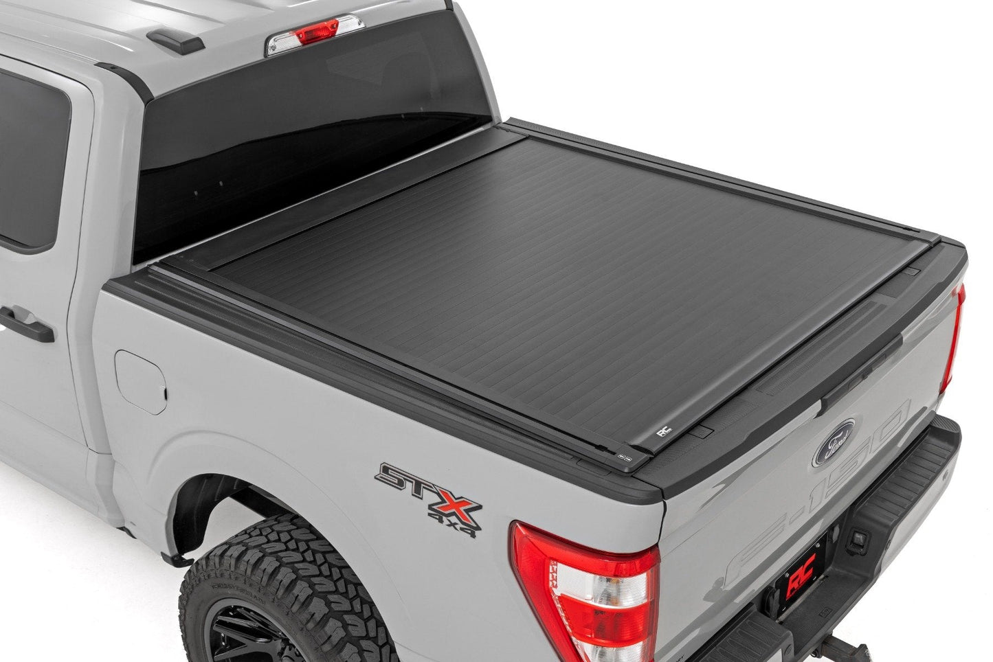 Rough Country 51509550 Powered Retractable Bed Cover | 5'7" Bed | Ford F-150 2WD/4WD (2015-2025)