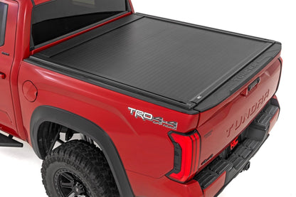 Rough Country 51514551 Powered Retractable Bed Cover | 5'7" Bed | Toyota Tundra 2WD/4WD (2022-2025)