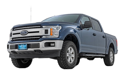 Rough Country 57005 AC2 Running Boards | Amber/White | Crew Cab | Ford F-150/Lightning/F-250/F-350/Raptor (15-26)