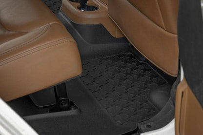 Rough Country FF-61412 Floor Mats | FR & RR | 4 Door | Jeep Wrangler Unlimited 4WD (2014-2018)