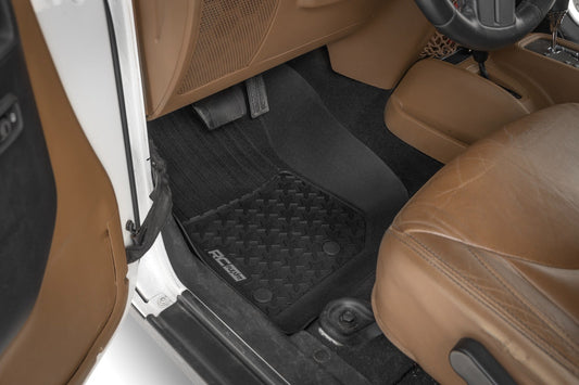 Rough Country FF-6141 Floor Mats | FR | 4 Door | Jeep Wrangler Unlimited 4WD (2014-2018)