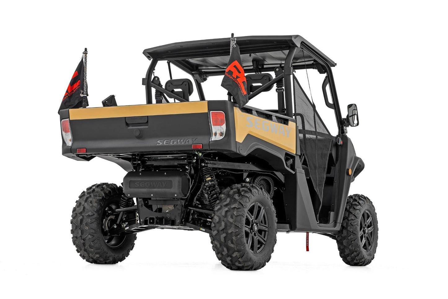 Rough Country 93200 Whip Mount | 2' Multl-Color LED Whip Pair | Can-AM Defender/Segway