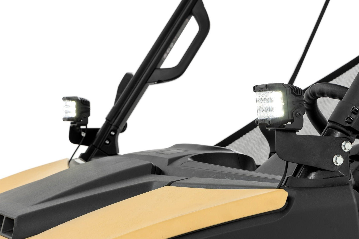 Rough Country 93217 LED Light Kit | Front Mount | 2" Black Pair | Segway 570 F